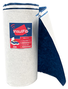 Rouleau d'isolation acoustique mince pour sols sous chape